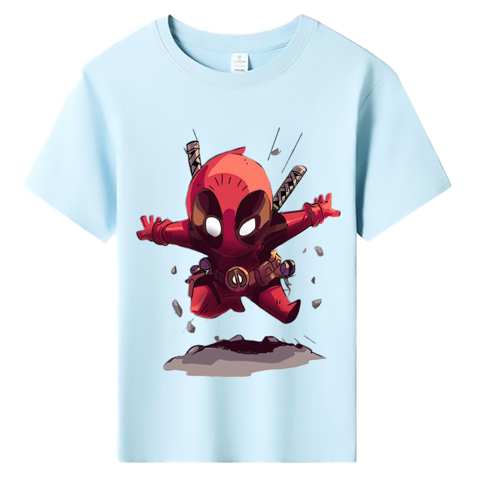 （画像用） Deadpool デッドプール 綿100％キッズTシャツ（フロントプリント）